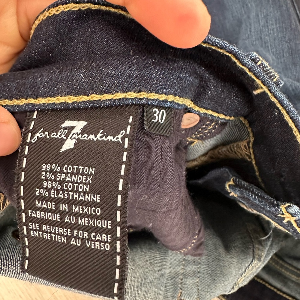7 for all mankind jeans size 30 - Picture 2 of 4